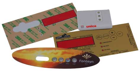 Stickers voor machines met verschillende designs