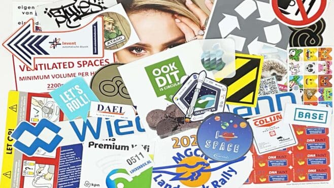 Outdoor stickers met diverse ontwerpen