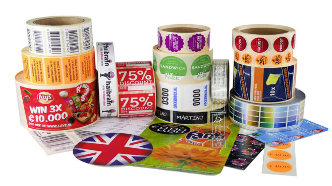 Papieren en kunststof binnenstickers